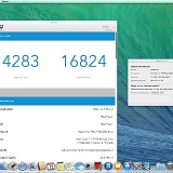 Zrzut ekranu 2014-03-13 o 20.23.56  Osiągi Geekbench rzędu 16824 stawiają MacStorma II pomiędzy czterdzeniowym a sześciordzeniowym nowym Mac Pro.